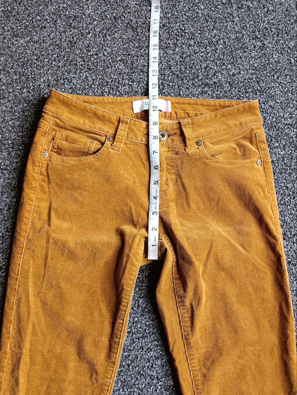 Cabi Autumn Ochre Corduroy Skinny Pants Jeans Womens Size 2, Brown Fall - Picture 6 of 11
